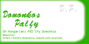 domonkos palfy business card